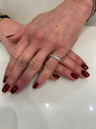 Bague DEMI-ALLIANCE DIAMANTS PRINCESSE 58 Facettes 060221