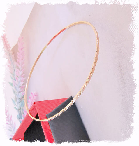 Bracelet Bracelet Jonc ciselé 5,33 gr Or Rose 58 Facettes AA 1491