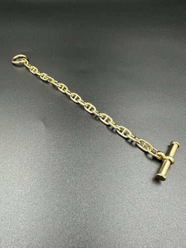 Bracelet HERMÈS - Bracelet Chaîne d’Ancre Vintage Or jaune 58 Facettes