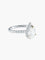 Bague 53.5 Bague diamant poire or blanc 58 Facettes LP72-11-420