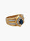 Bague 53 BAGUE SAPHIR OR JAUNE ET DIAMANTS 58 Facettes