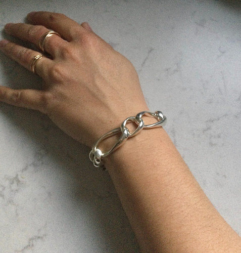 Bracelet Bracelet Argent Mailles Cheval 58 Facettes