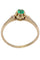 Bague BAGUE NAPOLÉLON III ÉMERAUDE ET DIAMANTS 58 Facettes 053121