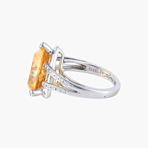 Bague 49 MAUBOUSSIN - Bague Citrine Diamants 58 Facettes