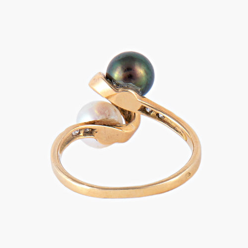 Bague 51 Bague Toi & Moi Perles 58 Facettes