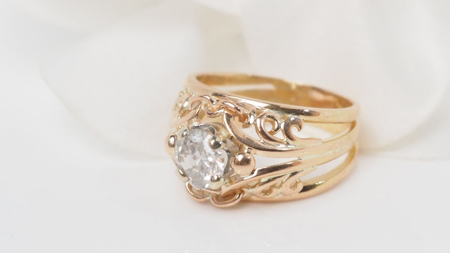 Bague 52 Bague Or rose Diamant 58 Facettes 32479