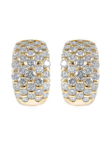 Boucles d'oreilles Clips d'oreilles Diamants 58 Facettes