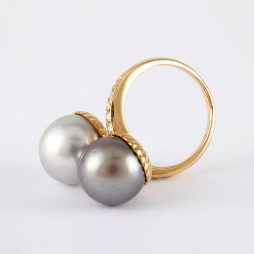 Bague 52 Bague Toi & Moi Perles 58 Facettes