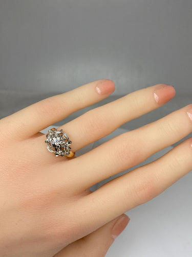 Bague 50 Bague Napoléon III en Or jaune & Diamants 58 Facettes