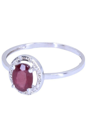 Bague 57 BAGUE RUBIS ET DIAMANTS 58 Facettes 074101