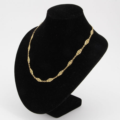 Collier Chaine en or maillons filigranés 58 Facettes 21-563