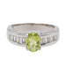 Bague 46 Bague Or blanc Péridot 58 Facettes 2675134CN