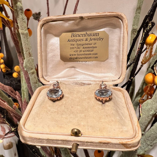 Boucles d'oreilles Boucles d'oreilles pendantes diamant aigue-marine 14 carats 58 Facettes C3ABF0FCD0394F8EB9076AACE3284A70