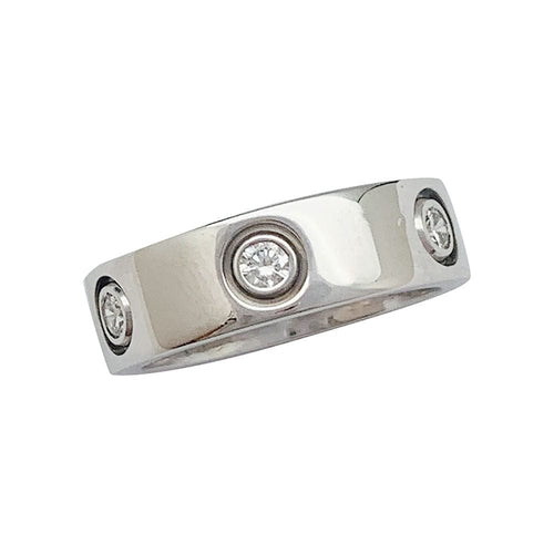 Bague 50 Bague Cartier, "Love", or blanc, diamants. 58 Facettes 31686