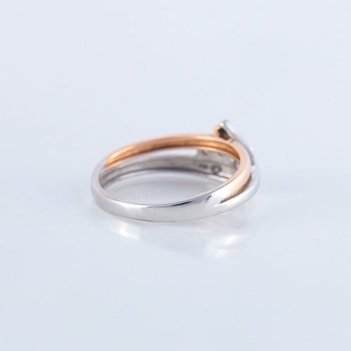 Bague 52.5 Bague deux ors Diamants 58 Facettes JE138