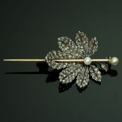 Broche Broche diamant, perle 58 Facettes 13361-0011