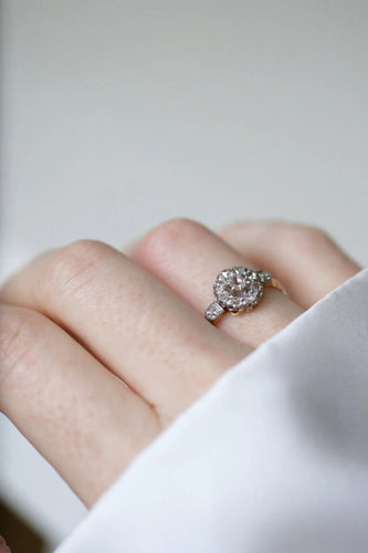 Bague 55.5 Bague de fiançailles marguerite diamants 58 Facettes