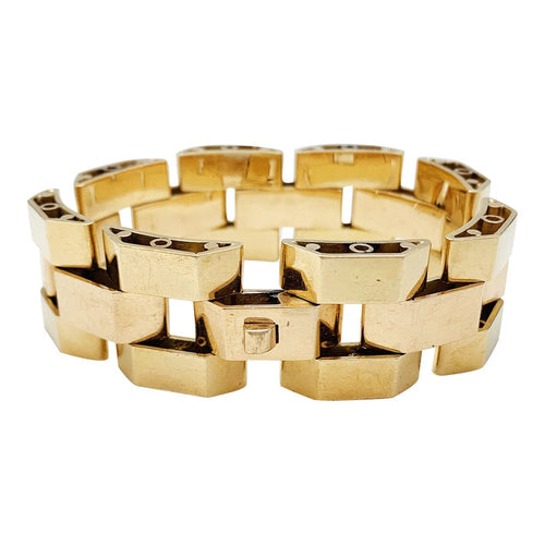 Bracelet Bracelet Tank or rose et or jaune. 58 Facettes 31160