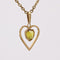 Pendentif Pendentif coeur pierre jaune 58 Facettes 14-332A