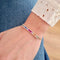 Bracelet Bracelet barrette saphirs multicolores diamants or rose 58 Facettes
