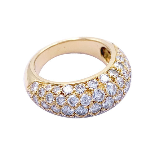 Bague 46 Bague jonc en or jaune, diamants. 58 Facettes 32328