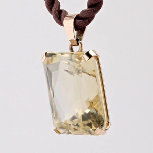 Pendentif Pendentif vintage citrine et or 58 Facettes 19-698A