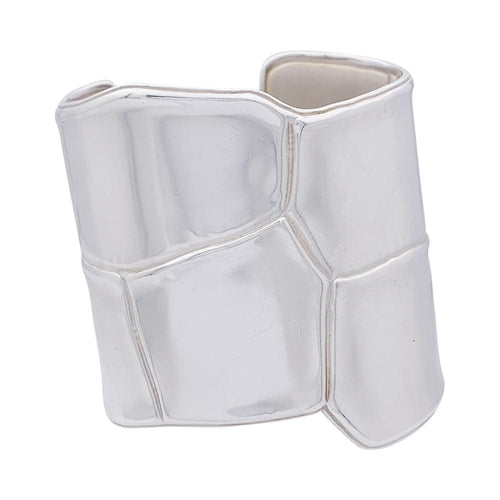 Bracelet Manchette Hermès, "Niloticus Eclat", argent. 58 Facettes 33395