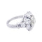 Bague 49 Bague marguerite diamants, platine. 58 Facettes 32928