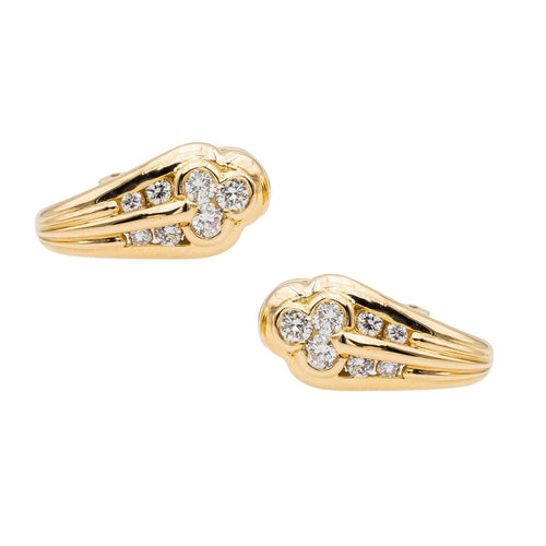 Boucles d'oreilles Boucles d'oreilles Or jaune Diamant 58 Facettes 2179606CN