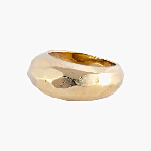 Bague 51 / Or Jaune BAGUE "FACETTE" OR JAUNE 58 Facettes bo/220021 RIV