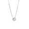 Collier Collier or blanc avec diamant de 0,15 ct 58 Facettes 25854
