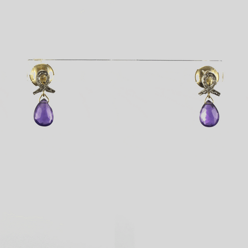 Boucles d'oreilles Boucles d'oreilles améthystes 58 Facettes AP15BO