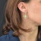 Boucles d'oreilles Pendants d'oreilles diamants ors jaune et blanc arabesques 58 Facettes YG202