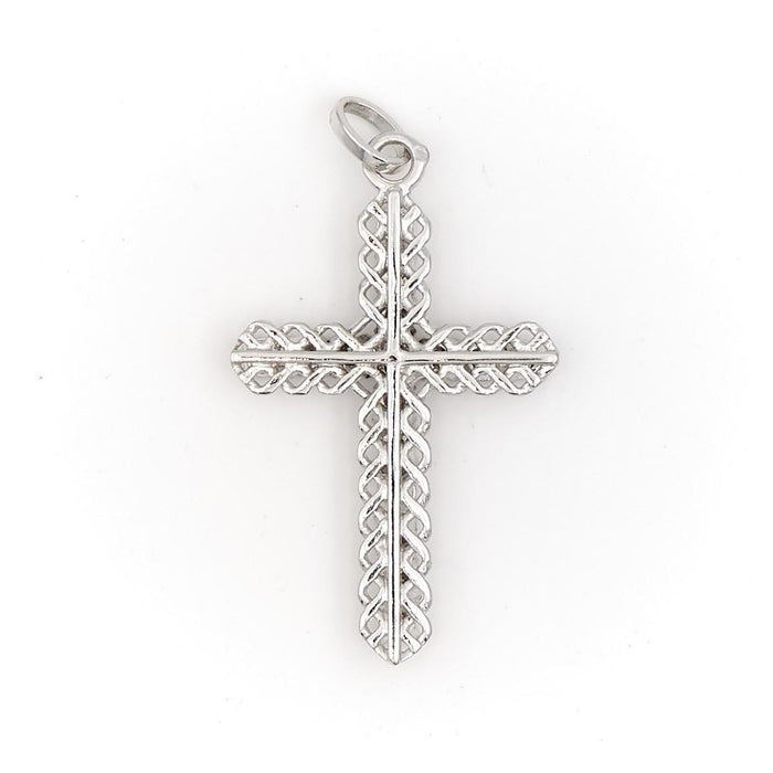 Pendentif Pendentif Croix Or blanc Diamant 58 Facettes 1840417CN