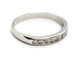 Bague 52 Bague Demi alliance Or blanc Diamant 58 Facettes 1589321CN