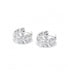 Boucles d'oreilles Blanc/Gris / Or 750 Boucles D'oreilles Or Et Diamants 58 Facettes R160208