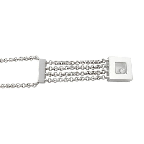 Collier Collier Chopard, "Happy Diamonds", or blanc, diamants. 58 Facettes 31385