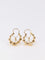 Boucles d'oreilles Créoles vintage boules à facettes or jaune perles 58 Facettes 879