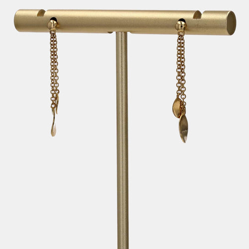 Boucles d'oreilles Boucles d'oreilles pendantes pétales d'or 58 Facettes 19-071