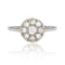 Bague 59 Bague ancienne ronde diamants 58 Facettes 22-479