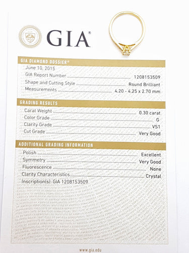 Bague 53 Bague Solitaire Or jaune Diamant 58 Facettes 578712RV