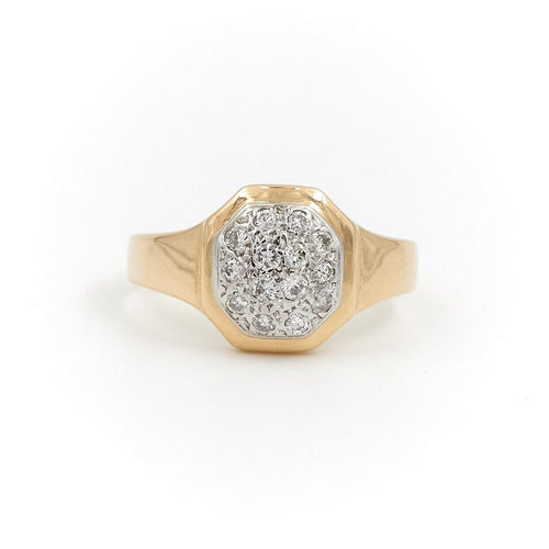 Bague 50 Bague Chevalière Or jaune Diamant 58 Facettes 1597908CN