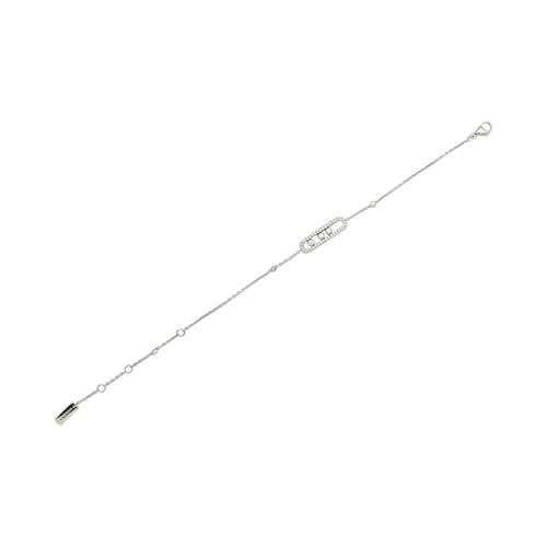 Bracelet Bracelet Messika, "Baby Move Pavé", or blanc diamants. 58 Facettes 31914