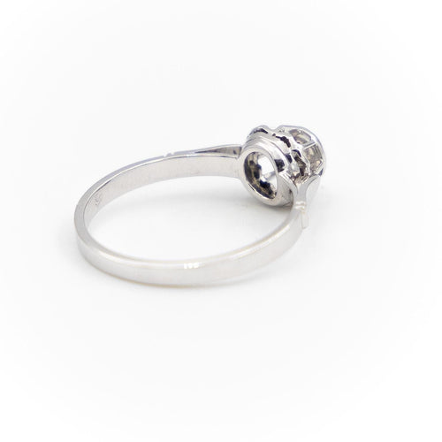 Bague 52 Bague Solitaire Or blanc Diamant 58 Facettes 1931427CN