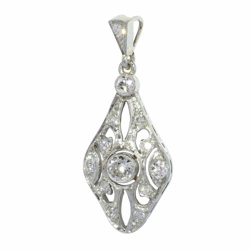 Pendentif Pendentif diamant vintage des années 1920 58 Facettes 23283-0105