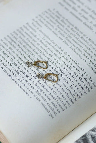 Boucles d'oreilles Dormeuses diamants pendantes 58 Facettes