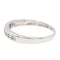 Bague 51 Bague Demi alliance Or blanc Diamant 58 Facettes 2295226CN
