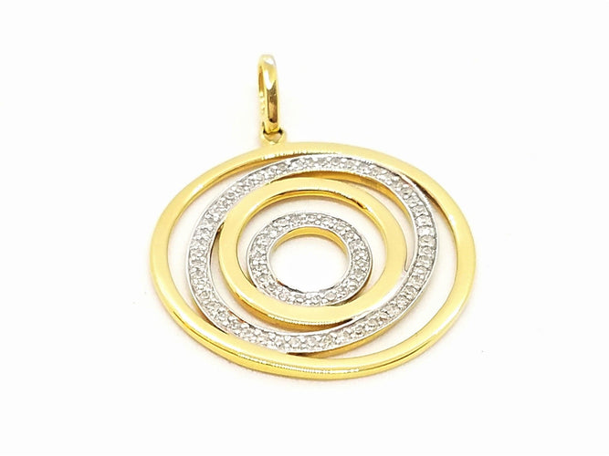 Pendentif Pendentif Or jaune Diamant 58 Facettes 06554CD
