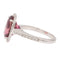 Bague 54 Bague Or blanc Tourmaline rose 58 Facettes 2543096CN