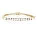 Bracelet Bracelet ligne diamants or jaune. 58 Facettes 33151
